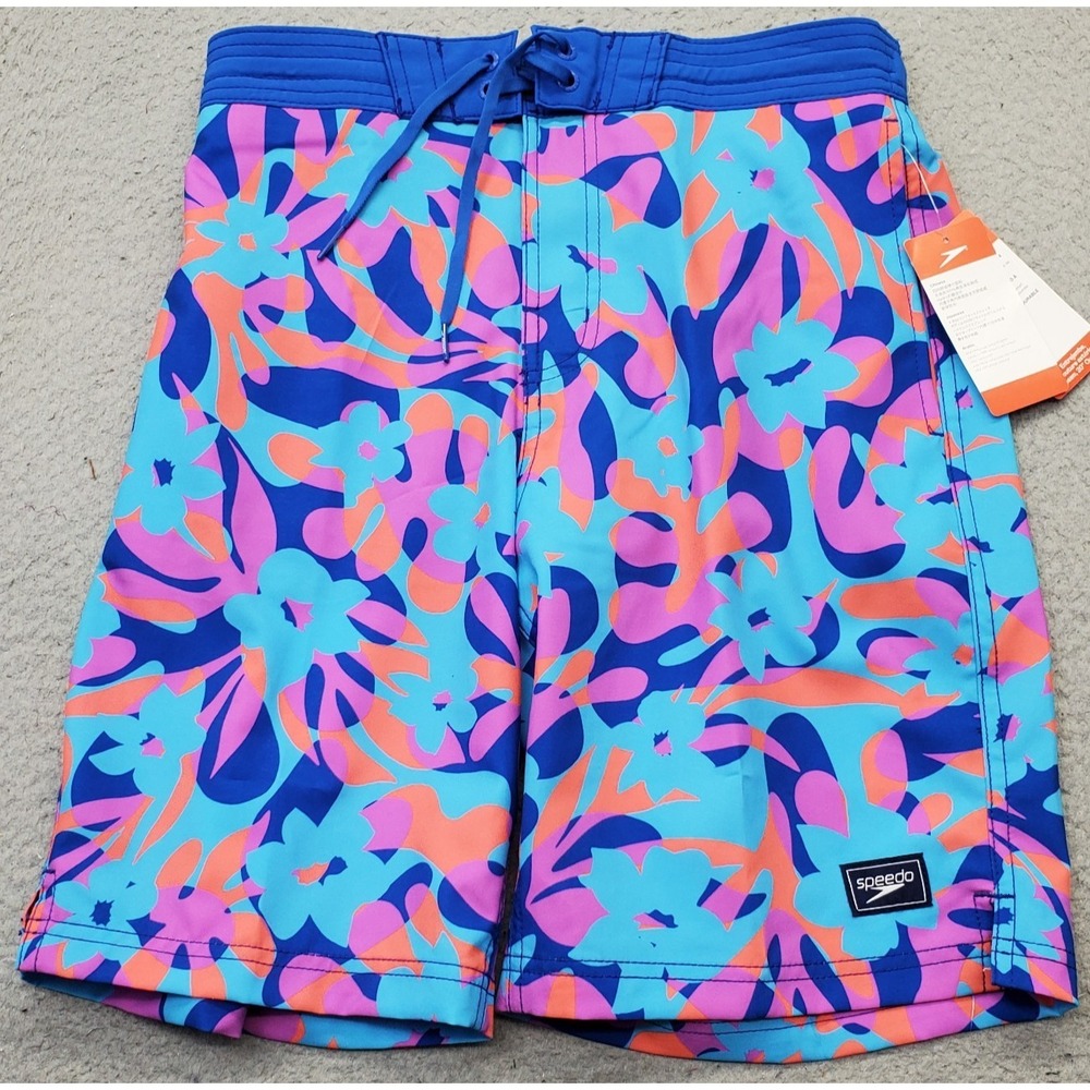 Speedo Bondi Boardshorts Mens Small Multi Floral Durable Water Repellent UPF 50+